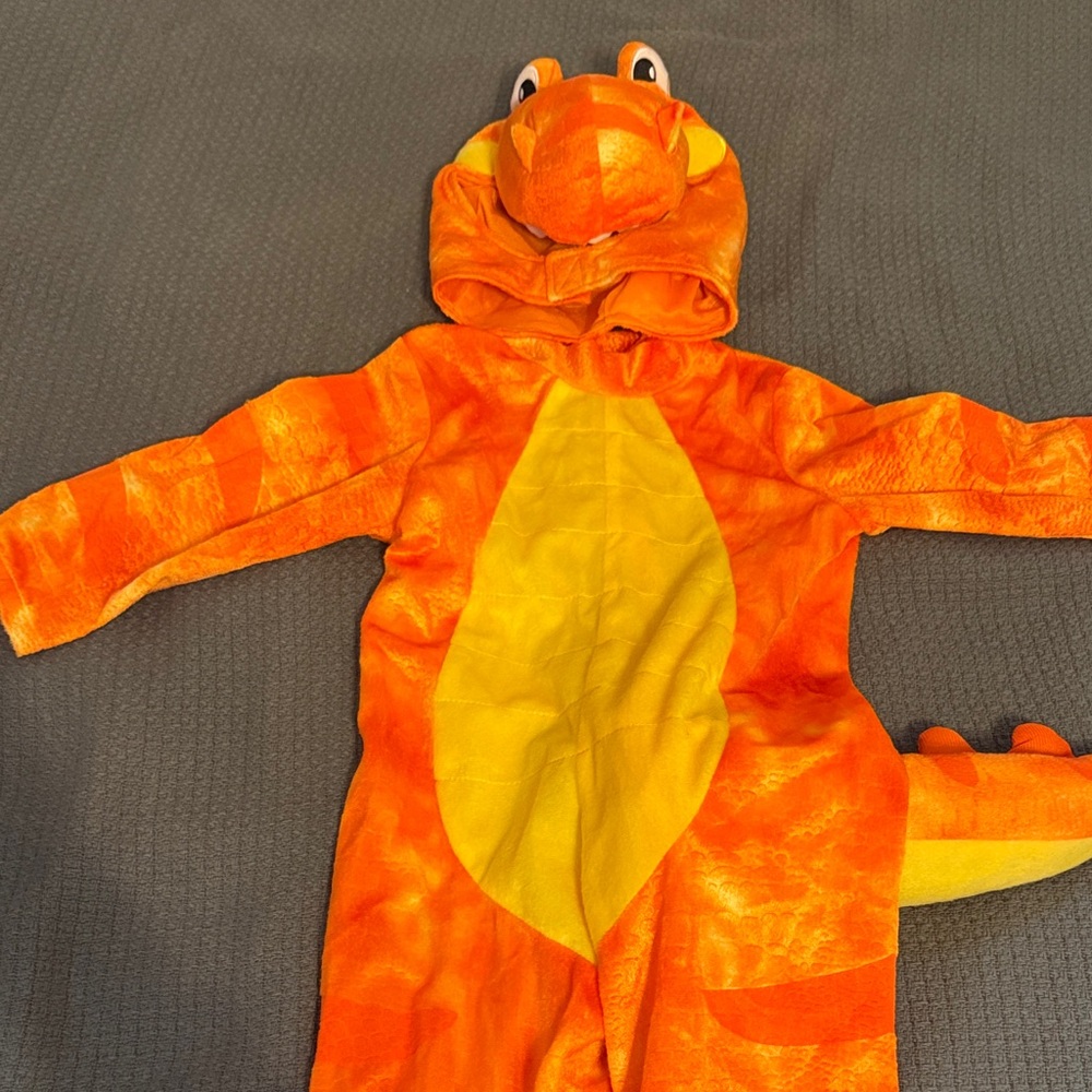 Orange Dinosaur Kids Costume - Picture 4 of 13